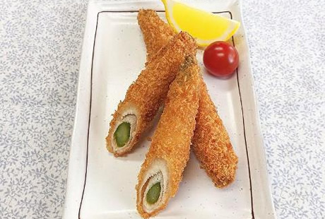 フライパンで！まるごとアスパラ肉巻きフライ