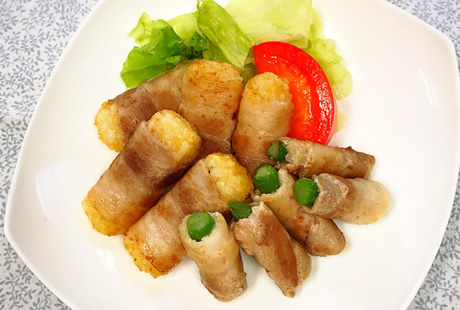 アスパラとポテトの肉巻きセット